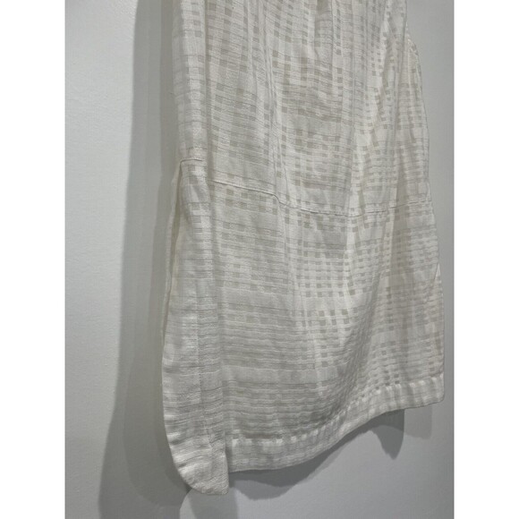 Vince Camuto Sleeveless Ivory White Button Up Cotton Blend Top Size Small - Picture 9 of 9